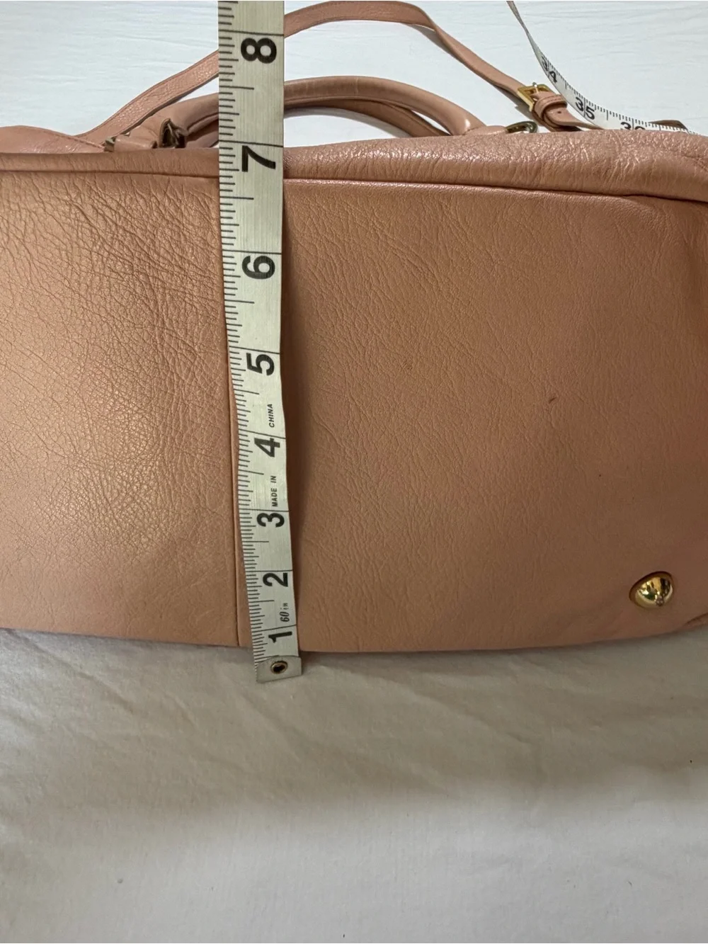 GILI (Got It, Live It) Roma Leather Tote/Shoulder Bag in a soft pink/blush shade